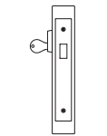 PDQ MR131 Mortise Lock Single Cylinder Deadbolt Function